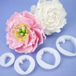 FMM Peony Cutter set/ 4 (pioenroos)* Bloemen Maken