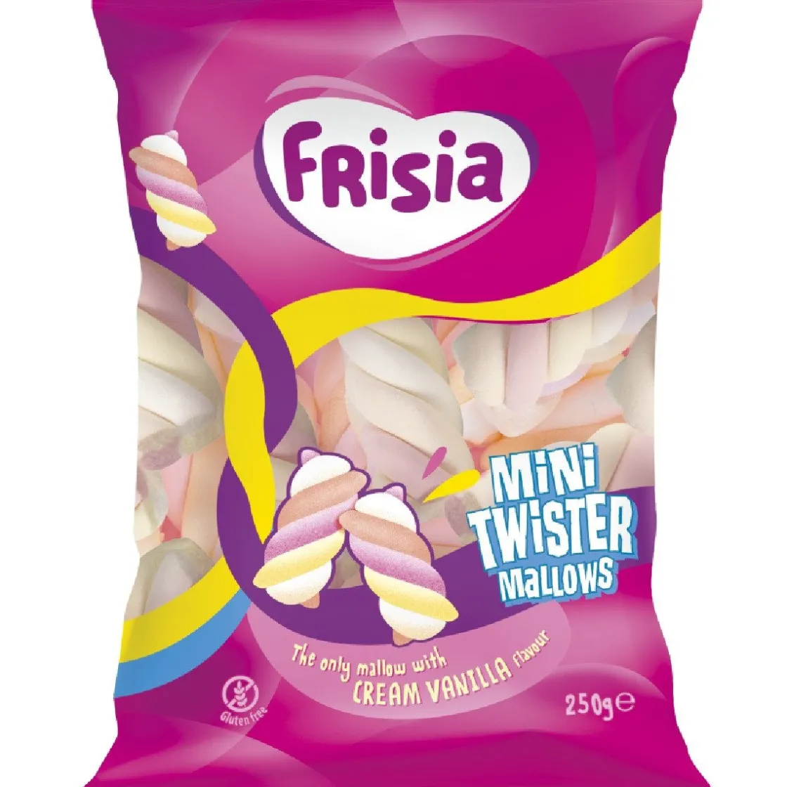 Overig Frisia Marshmallow Mini Twister Mix 250g* Snoepgoed|Eetbare Strooisels
