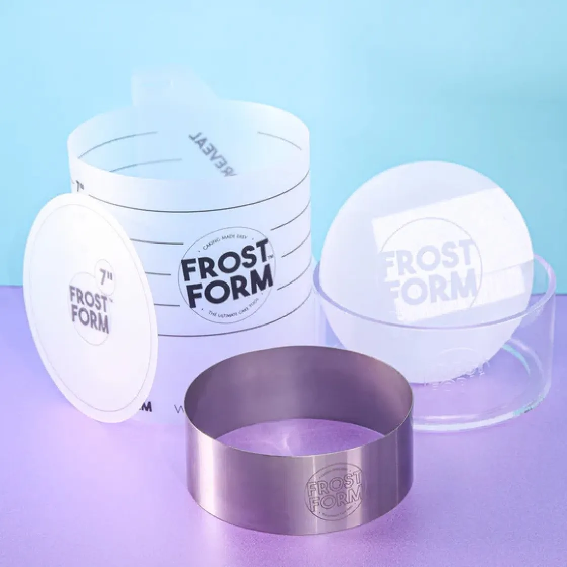 Frost Form Taart Coating Kit Rond 18cm* Smoothers