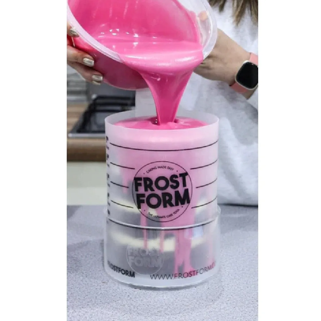 Frost Form Taart Coating Kit Rond 18cm* Smoothers