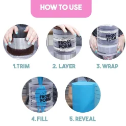 Frost Form Taart Coating Kit Rond 20cm* Smoothers