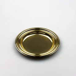 Overig Gebaksschoteltje kunststof Rond Goud Ø86mm* Taartkartons En Randen