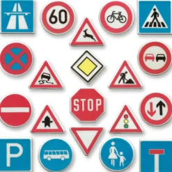 Günthart Fondantschildjes Verkeersborden 100st.* Figuur Decoraties