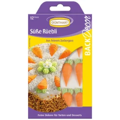 Günthart Suikerdecoratie Wortels 12st.* Figuur Decoraties