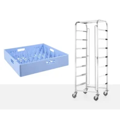 Hendi Afwaskorven trolley - 7x 500x500 mm* Horeca Opslag- En Serveersystemen