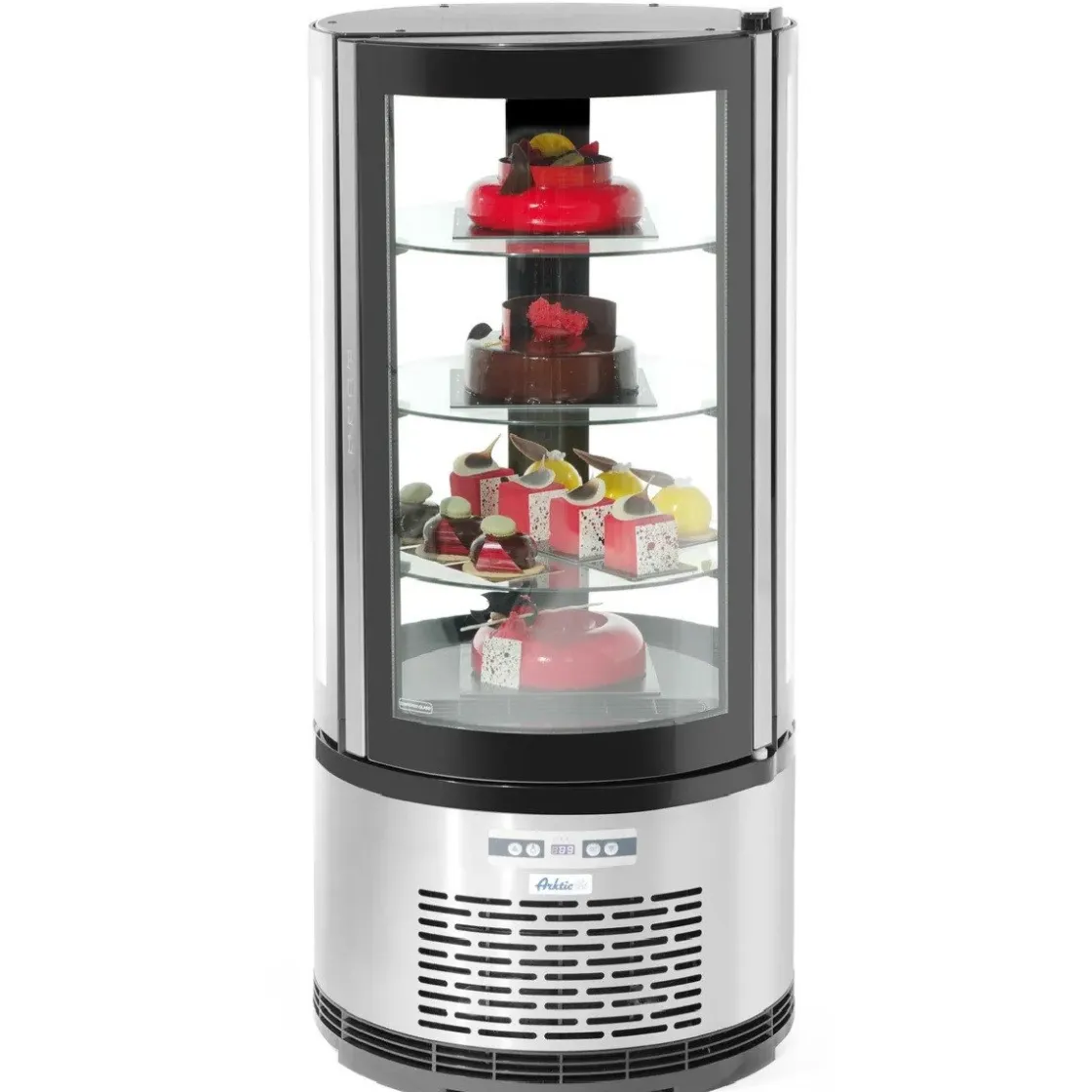 Hendi Arktic Gebaksvitrine Rond 100 Liter* Toonbankdisplays