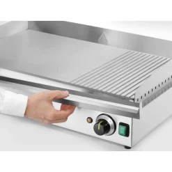 Hendi Bakplaat 1/3 geribbeld 220V/3500W* Bak- En Kookapparaten