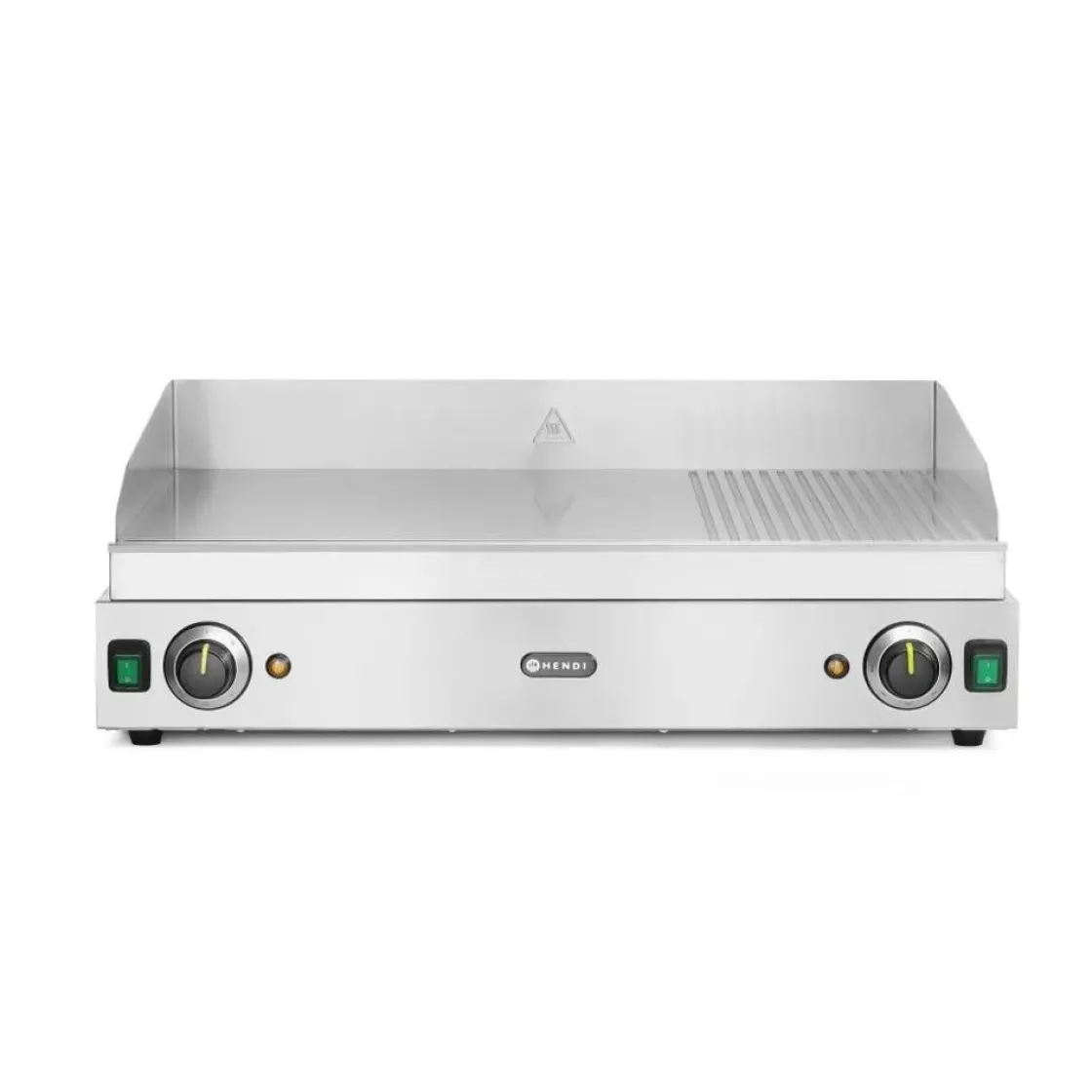 Hendi Bakplaat 1/3 geribbeld 2/3 glad 1/3 geribd 230V/3500W* Bak- En Kookapparaten