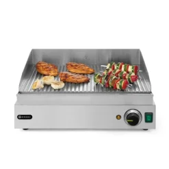 Hendi Bakplaat geribbeld geheel geribd 230V/2400W* Bak- En Kookapparaten