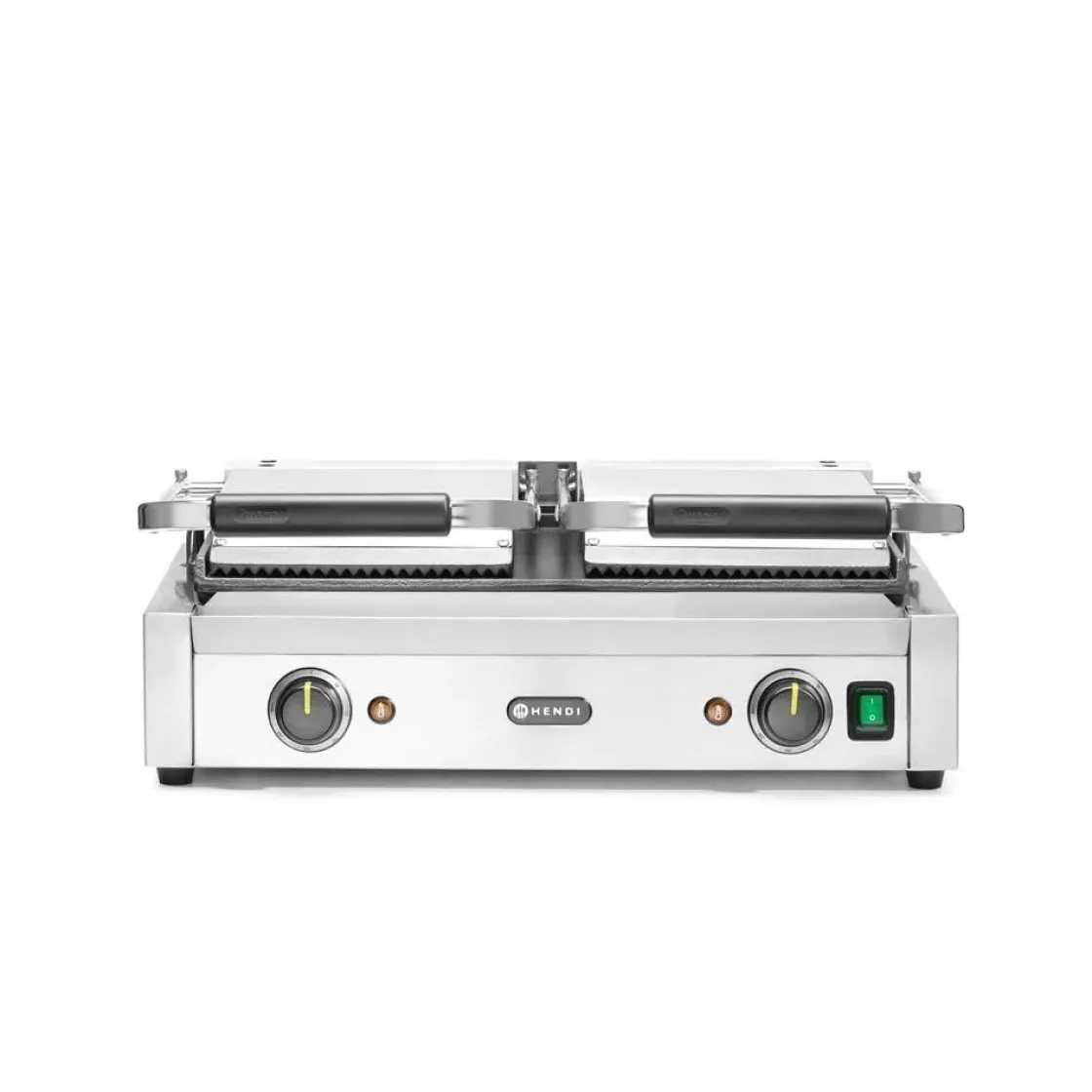 Hendi Contactgrill - dubbele versie onder glad* Bak- En Kookapparaten