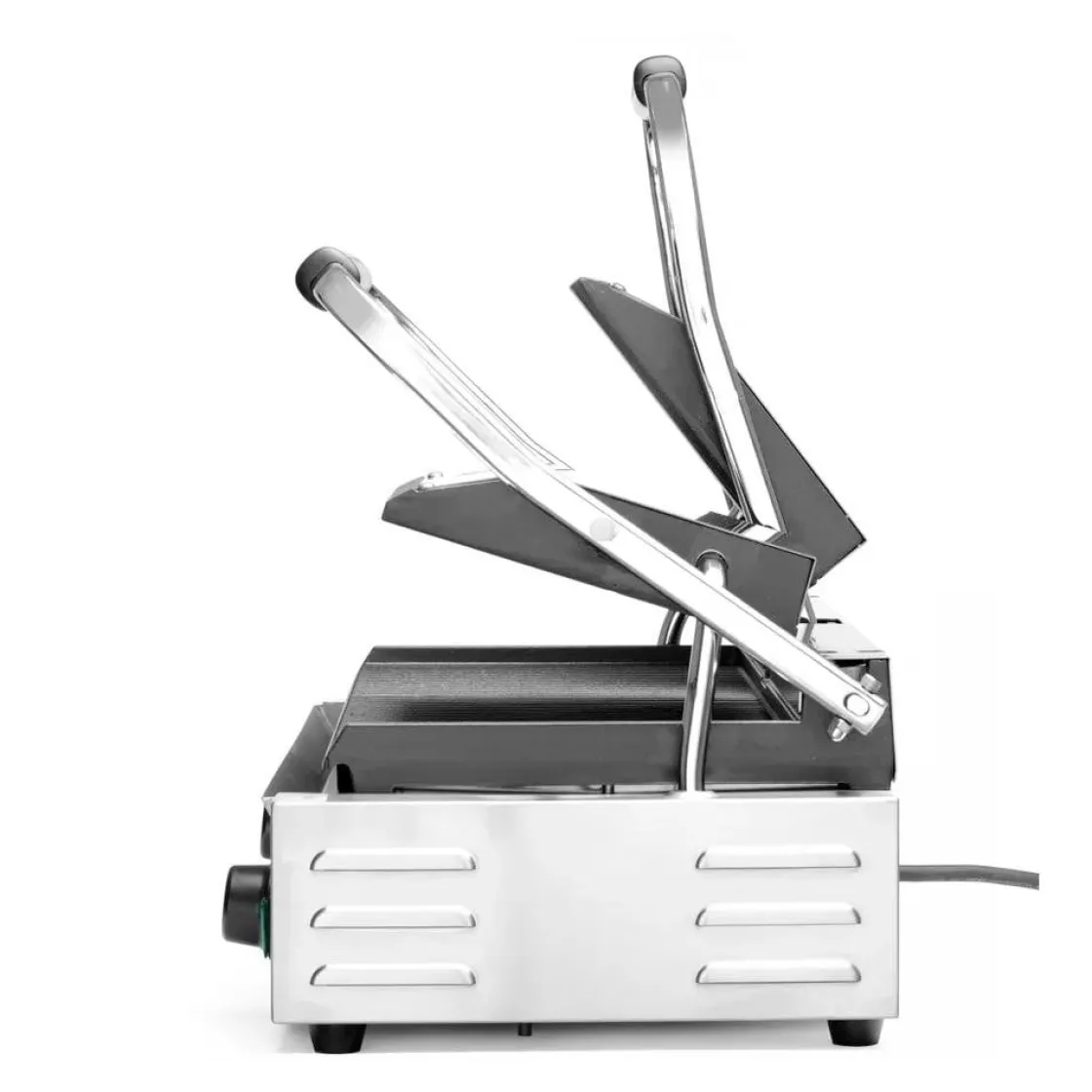 Hendi Contactgrill - dubbele versie Geheel geribd* Bak- En Kookapparaten