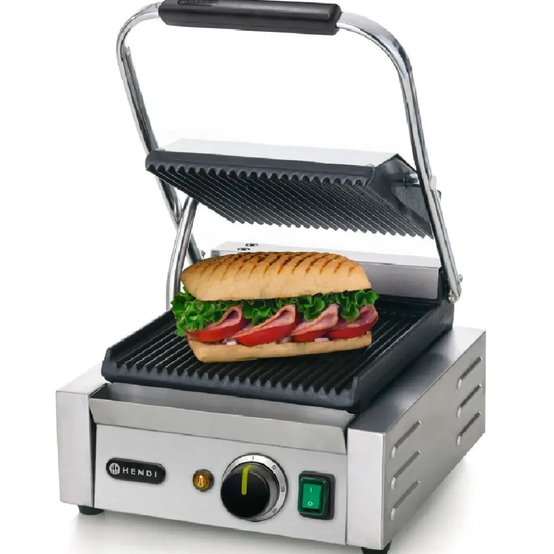 Hendi Contactgrill Enkel* Bak- En Kookapparaten