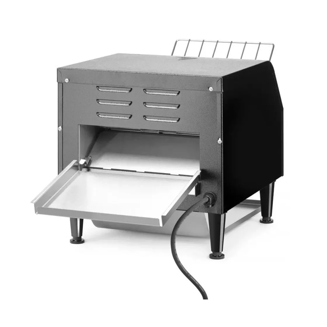 Hendi Doorloop broodrooster Zwart* Bak- En Kookapparaten