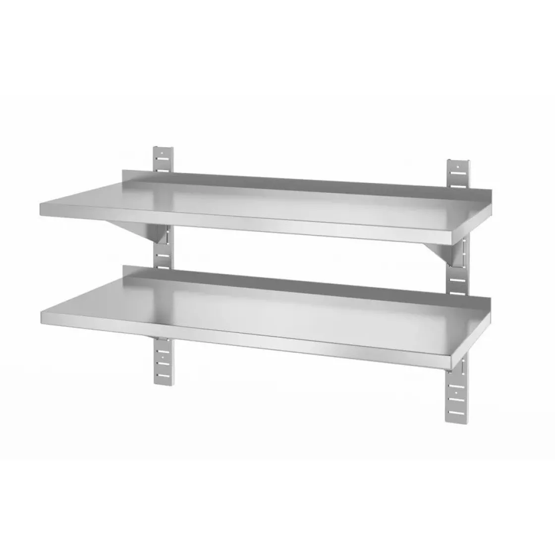 Hendi Dubbele verstelbare wandplak + 2 beugels 100cm* Horeca Opslag- En Serveersystemen