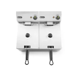 Hendi Friteuse Kitchen Line - 2x 6L* Bak- En Kookapparaten
