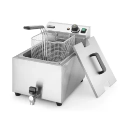 Hendi Friteuse met aftapkraan - 8L* Bak- En Kookapparaten
