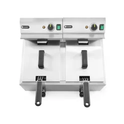 Hendi Friteuse met aftapkraan - 2 x 8L* Bak- En Kookapparaten