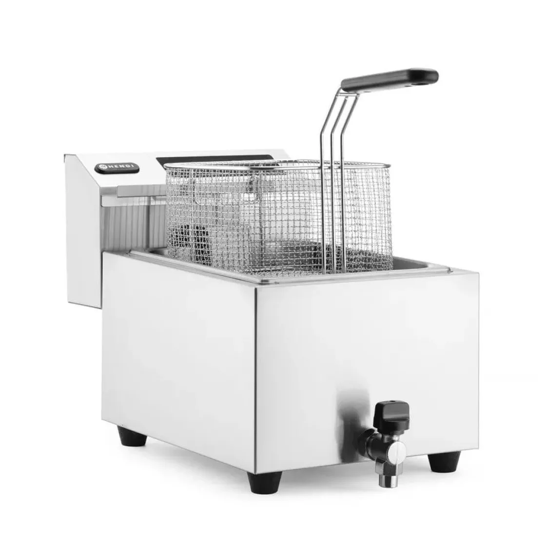 Hendi Friteuse met aftapkraan digitaal - 8L* Bak- En Kookapparaten