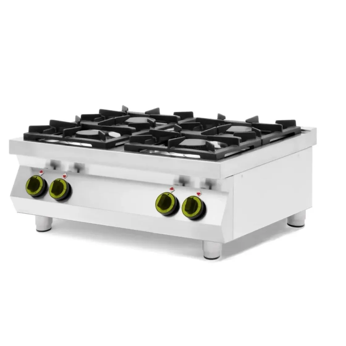 Hendi Gasfornuis 4-pits Kitchen Line - tafel model* Bak- En Kookapparaten