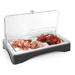 Hendi Gekoeld presentatie display met kap - Gastronorm 1/1* Toonbankdisplays