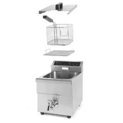 Hendi Inductie friteuse met aftapkraan - 8L* Bak- En Kookapparaten