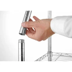 Hendi Opbergrek met 5 schappen Chroom* Horeca Opslag- En Serveersystemen