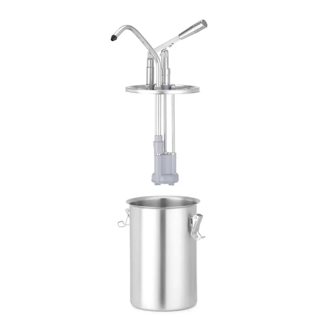 Hendi Sauspomp roestvast staal 4,5L* Pannen En Schalen