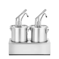 Hendi Sauspomp roestvast staal set 2 stuks 2x 4,5L* Pannen En Schalen