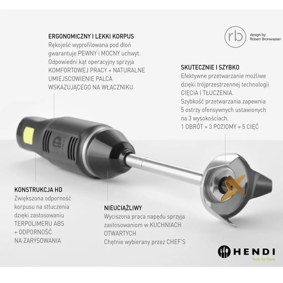 Hendi Staafmixer 250W* Mixers En Blenders