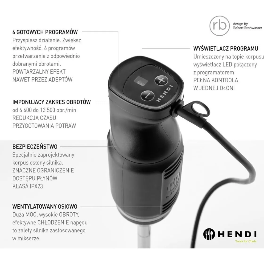 Hendi Staafmixer 250W* Mixers En Blenders