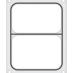 Hendi Traysealer matrix Twee-delige container 227x178 mm* Sealen