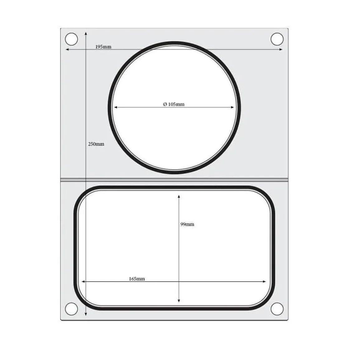 Hendi Traysealer matrix 1x ø115 mm)* Sealen