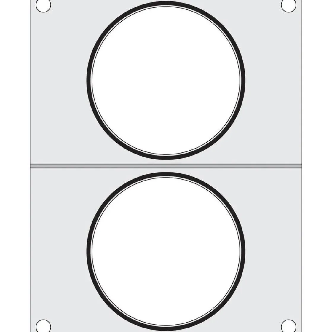 Hendi Traysealer matrix 2x soepcontainer ø115 mm* Sealen