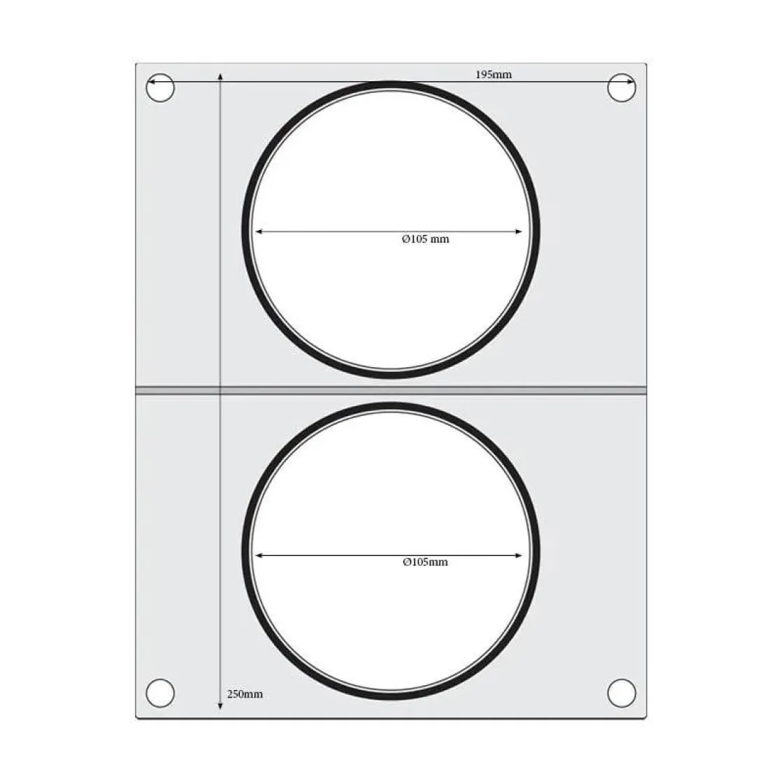 Hendi Traysealer matrix 2x soepcontainer ø115 mm* Sealen
