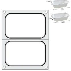 Hendi Traysealer matrix 2x container 178x113 mm* Sealen
