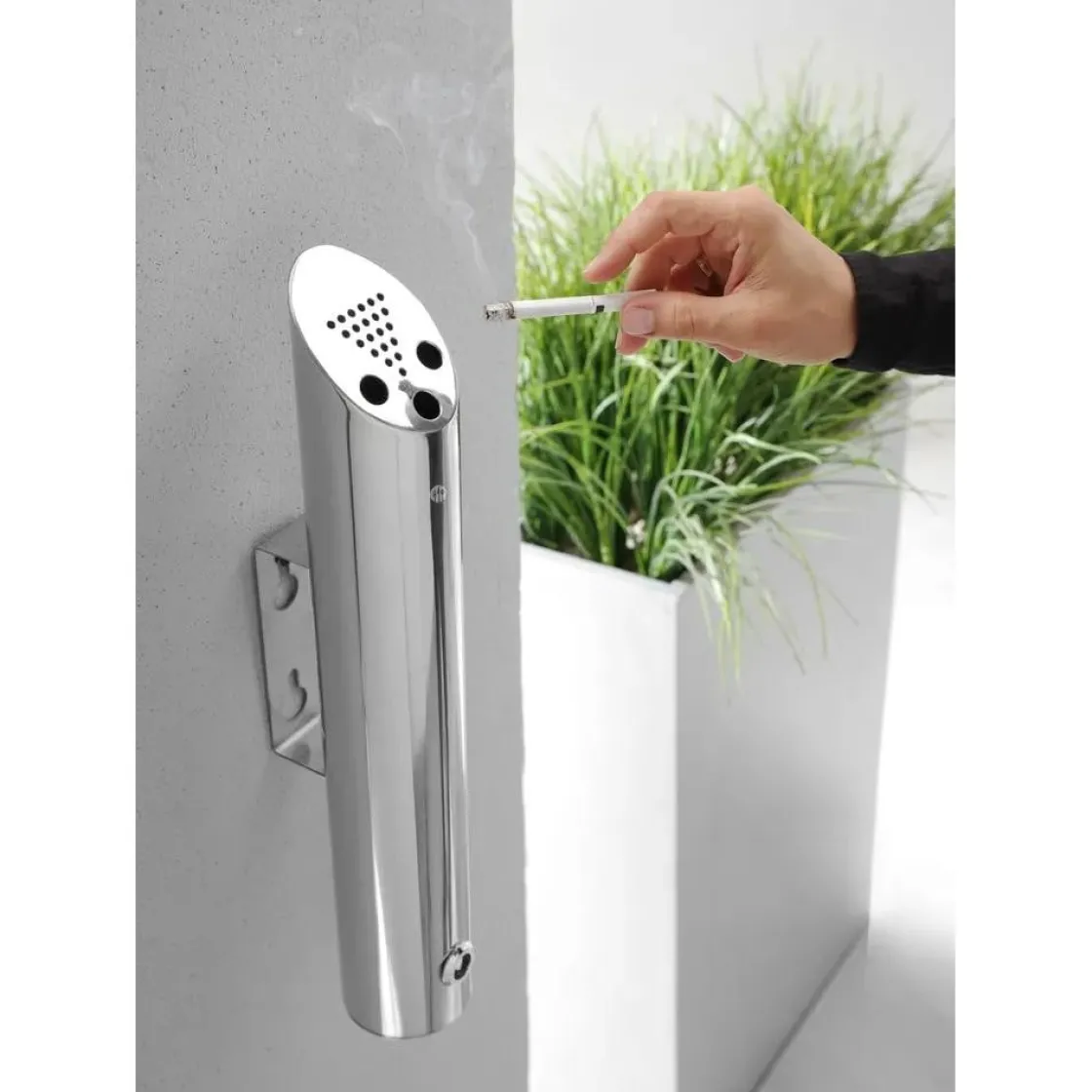 Hendi Wand asbak* Bedrijfshygiëne