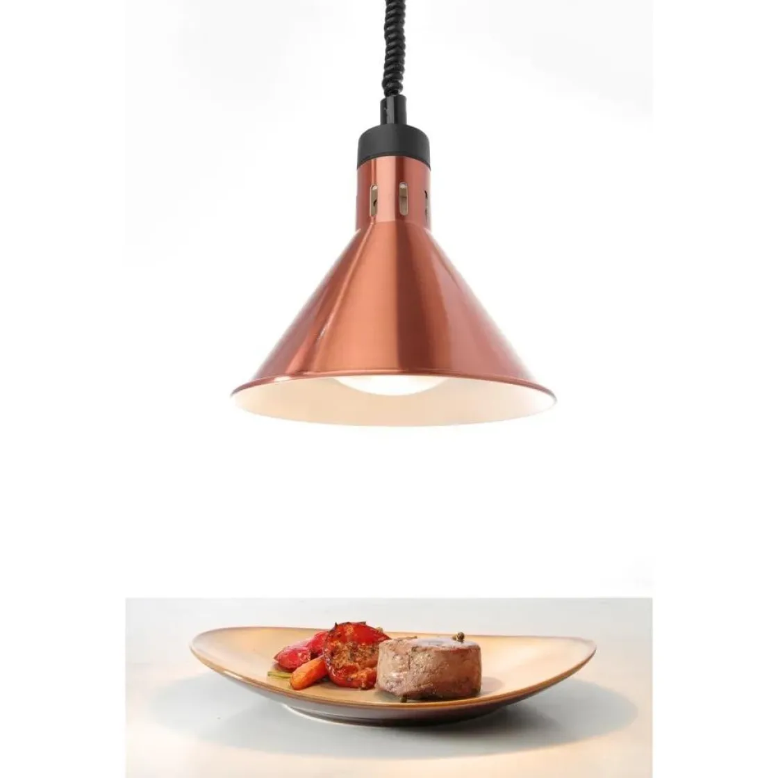 Hendi Warmtelamp verstelbaar conisch Koper* Suikertrekken