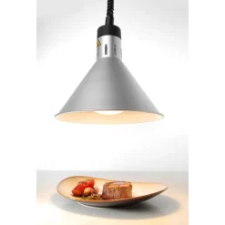 Hendi Warmtelamp verstelbaar conisch Zilver* Suikertrekken