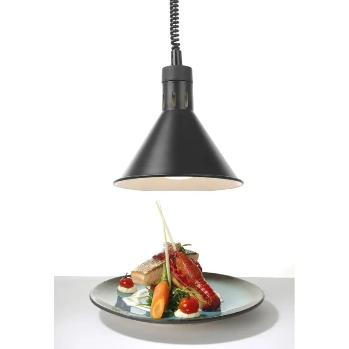 Hendi Warmtelamp verstelbaar conisch Zwart* Suikertrekken