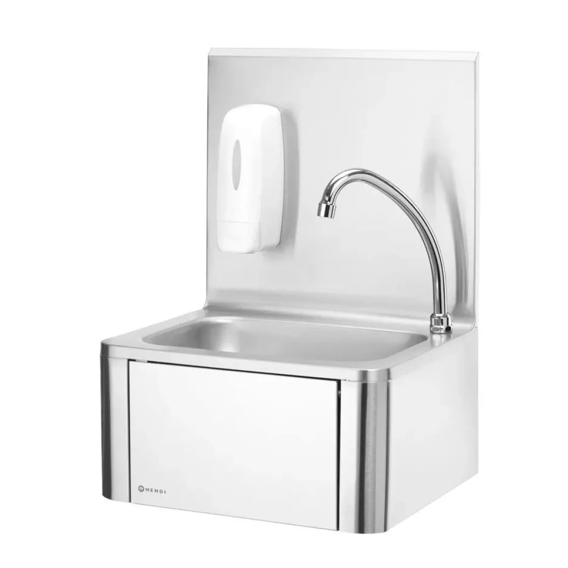 Hendi Wasbak - kraan met knie bediening* Bedrijfshygiëne