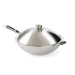 Hendi Wok ⌀36cm inclusief deksel* Pannen En Schalen