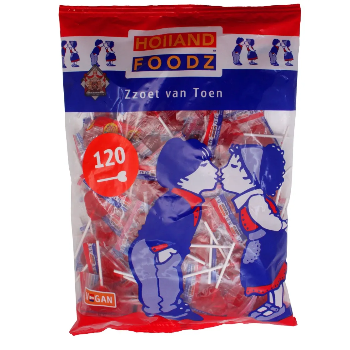 Holland Foodz Hart Lolly's Rood 120st* Snoepgoed
