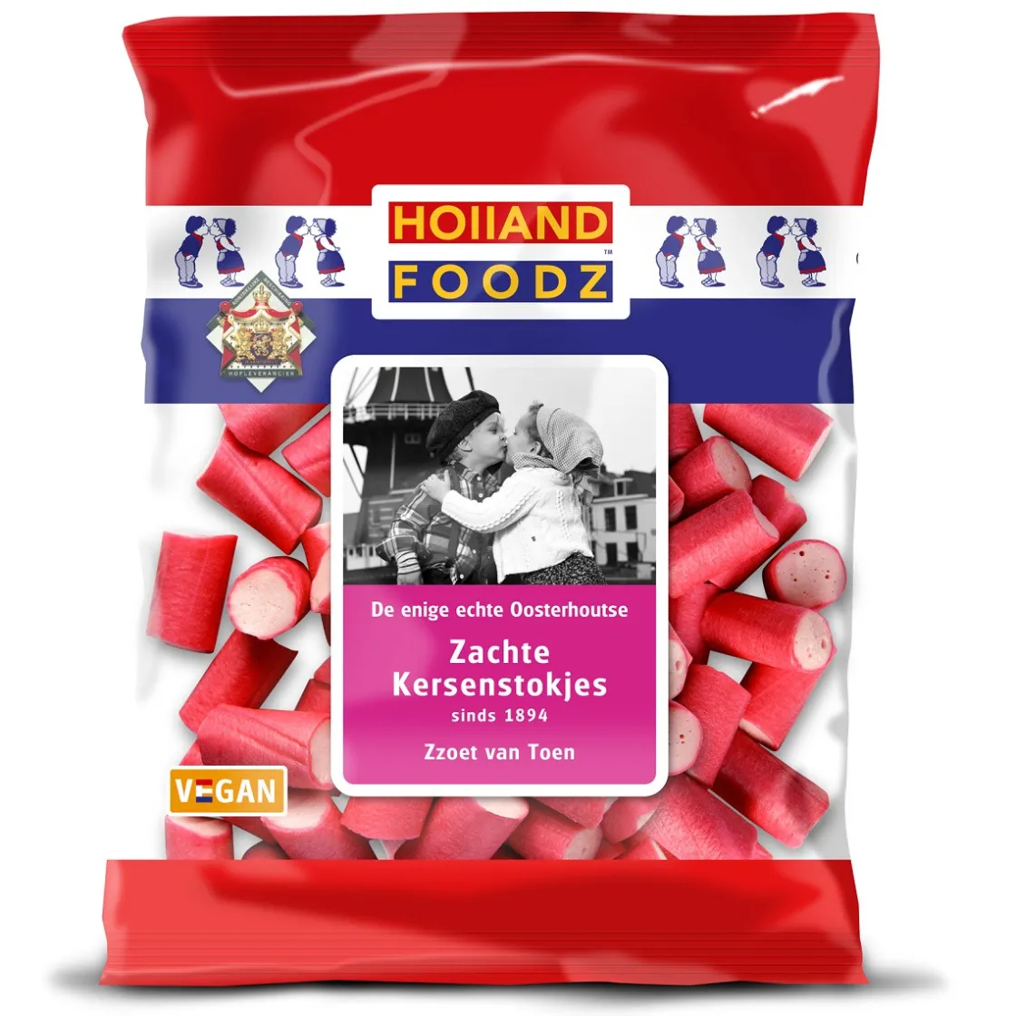 Holland Foodz Kersenstokjes 110g* Snoepgoed