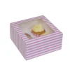 House of Marie HoM Cupcake Doosje 4 Circus (incl. tray met venster) 2st.* Cupcake Doosjes