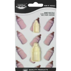 JEM Pop it uitsteker/mal Baby bottle (baby flesje) set/2* Figuur Stekers