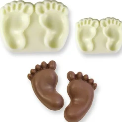 JEM Pop it uitsteker/mal Baby feet (baby voetjes) set/2* Figuur Stekers