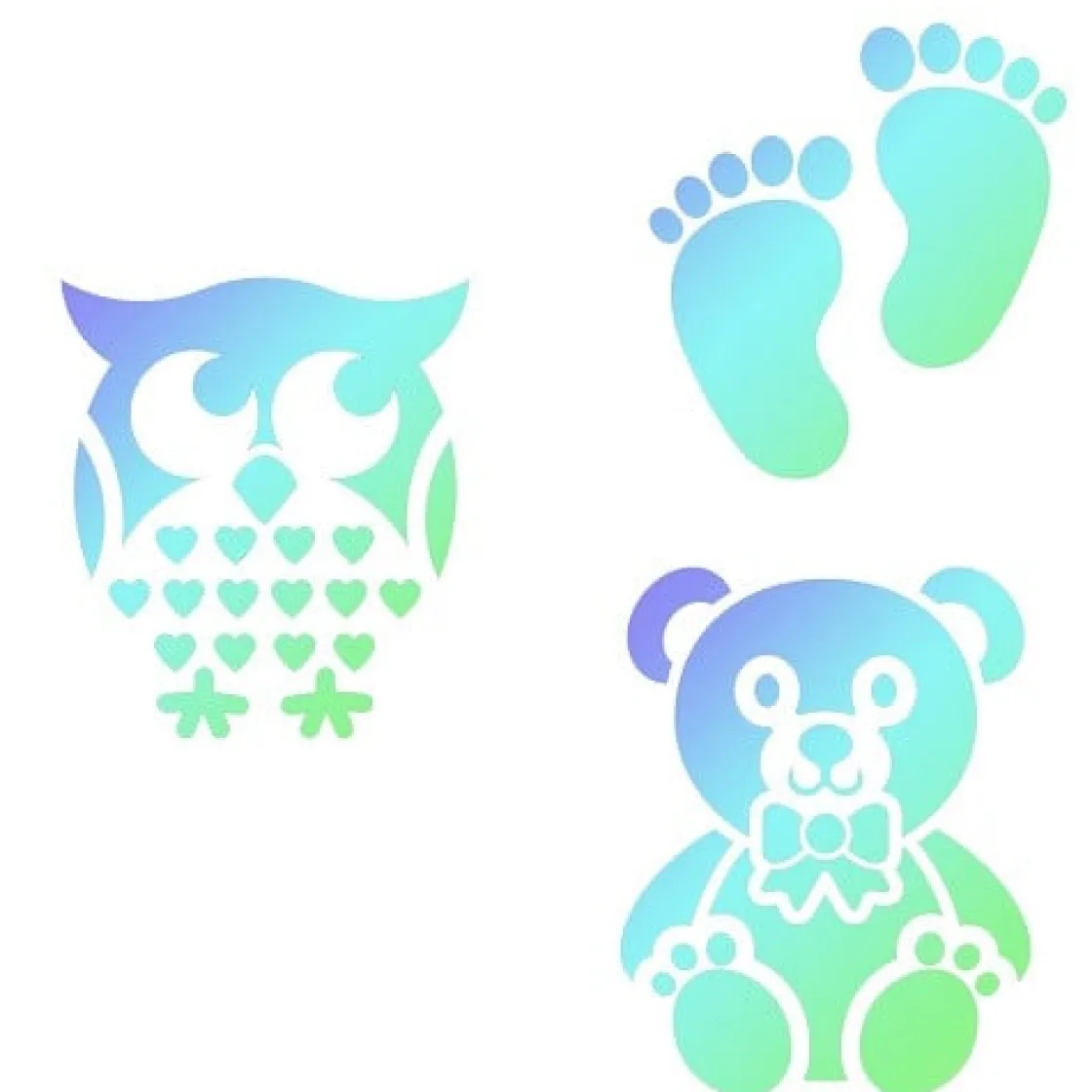 JEM Sjabloon Baby Set/3* Sjablonen En Stencils