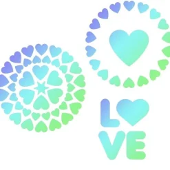 JEM Sjabloon Love Set/3* Sjablonen En Stencils