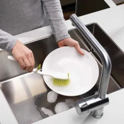 Joseph Joseph Afwasborstel met Gootsteensteun Grijs* Borstels