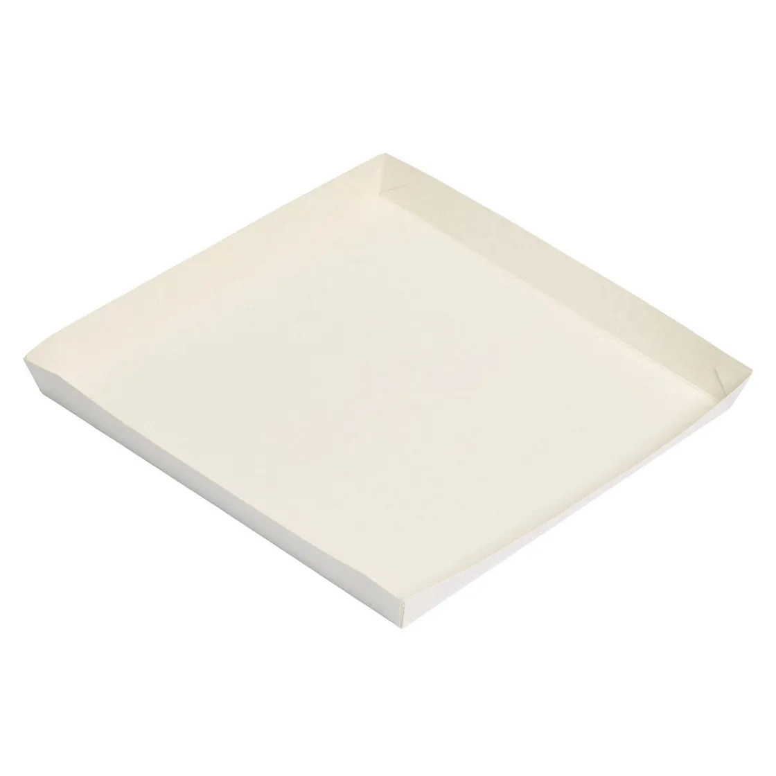 Overig Kartonnen Schaal Conisch 24,5x24,5x2,5cm 150st.*** Taartkartons En Randen